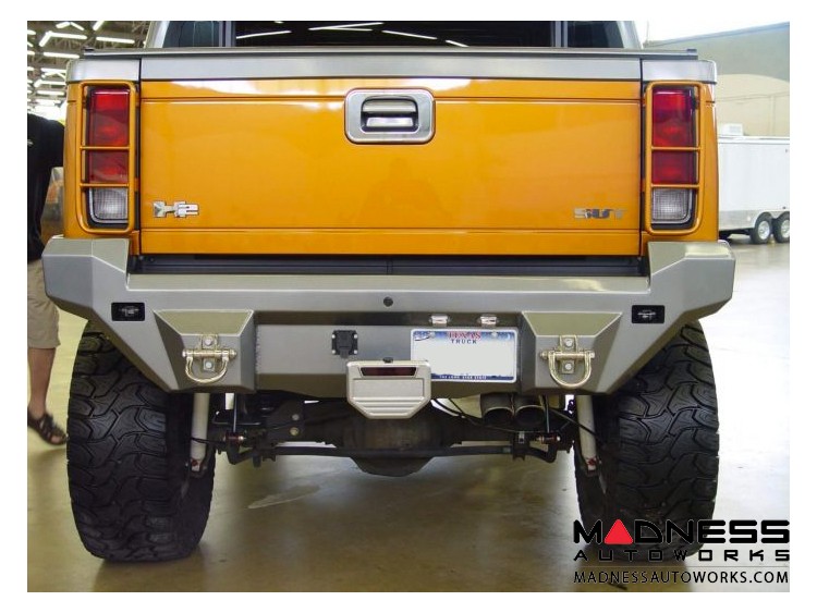 Hummer H2 Dakar Rear NonWinch Bumper Raw Steel
